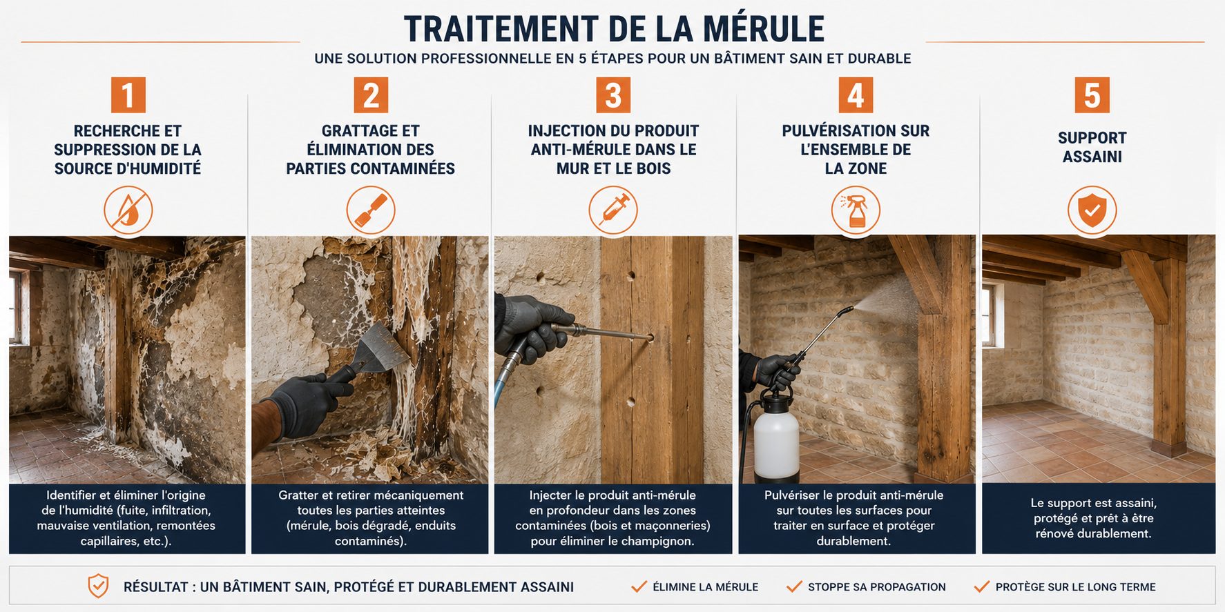 traitement merule professionnel