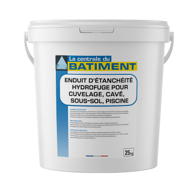 Enduit d'Étanchéité Hydrofuge pour Cuvelage Cave, Sous-sol, Piscine