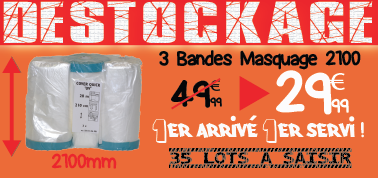 Déstockage Professionnel Bande masquage